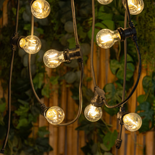 Guirlande LED outdoor secteur L520cm noir