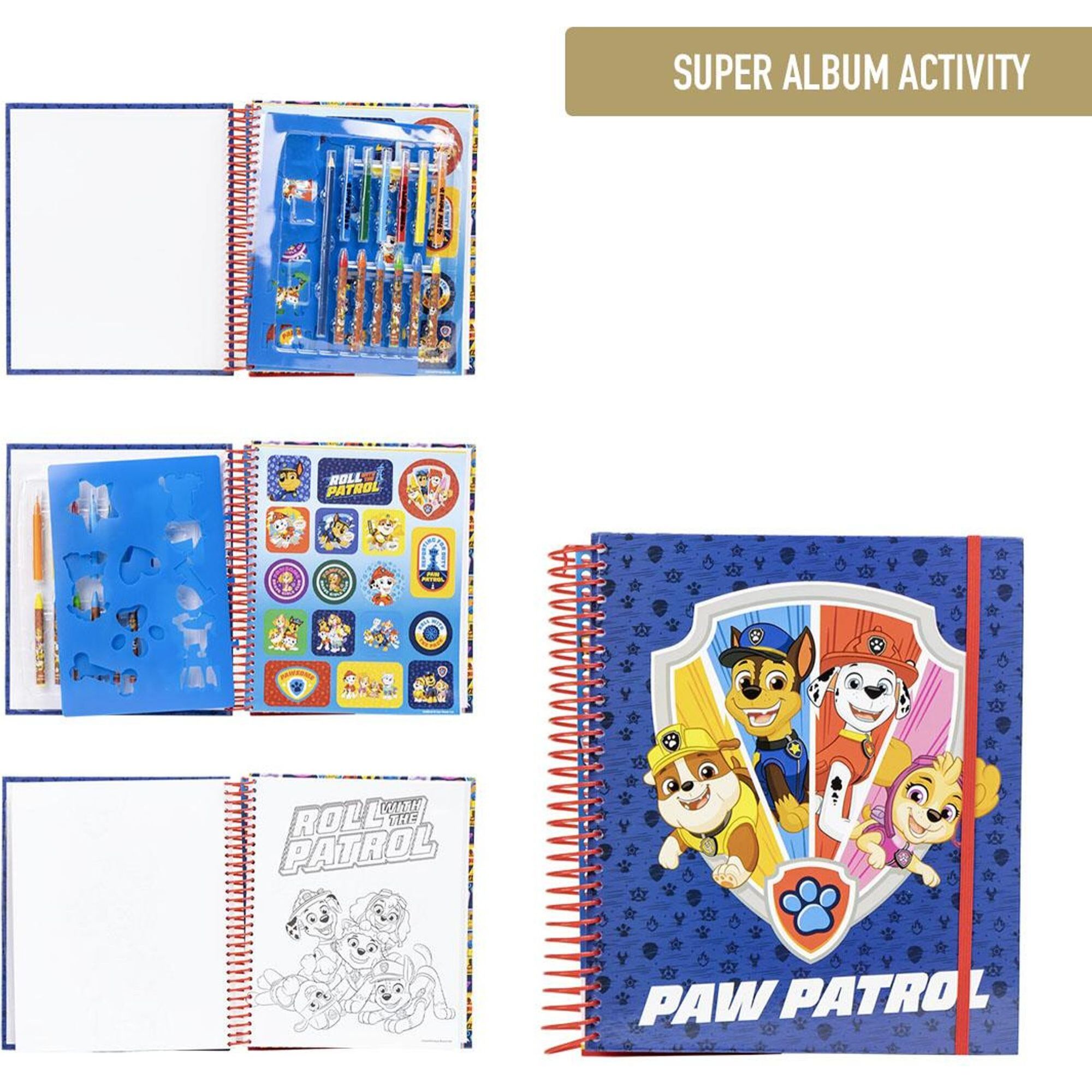 Album Actividades Coloreable Paw Patrol