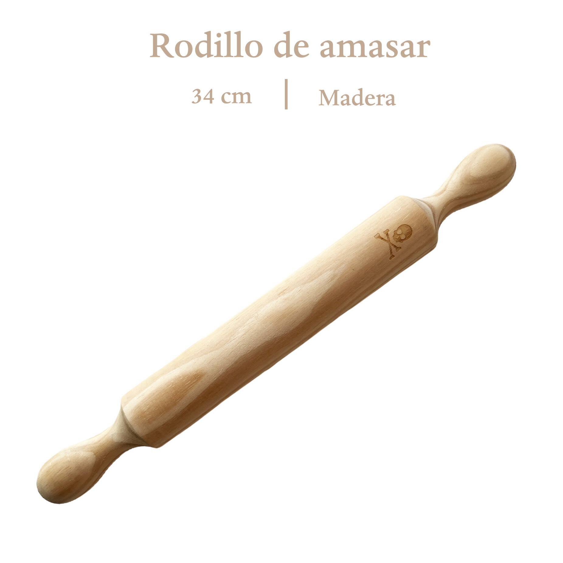 Rodillo de amasar h.34cm en madera scalpers home