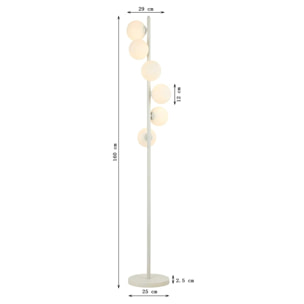 Lampadaire Scala Balls 160cm noir et blanc Kare Design