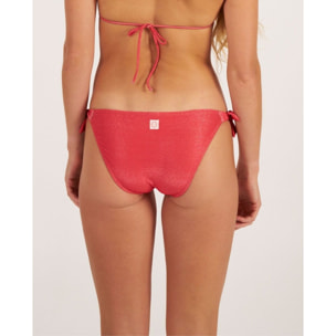 Braga de bikini clásica con lazos en tejido lúrex