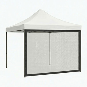 Telo zanzariera per gazebo da giardino. Zanzariera con velcro. 300X200H cm Nero