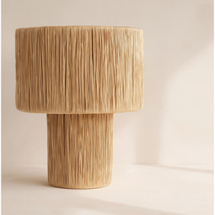 Lampe à poser en raphia 30 x h35cm EL NIDO