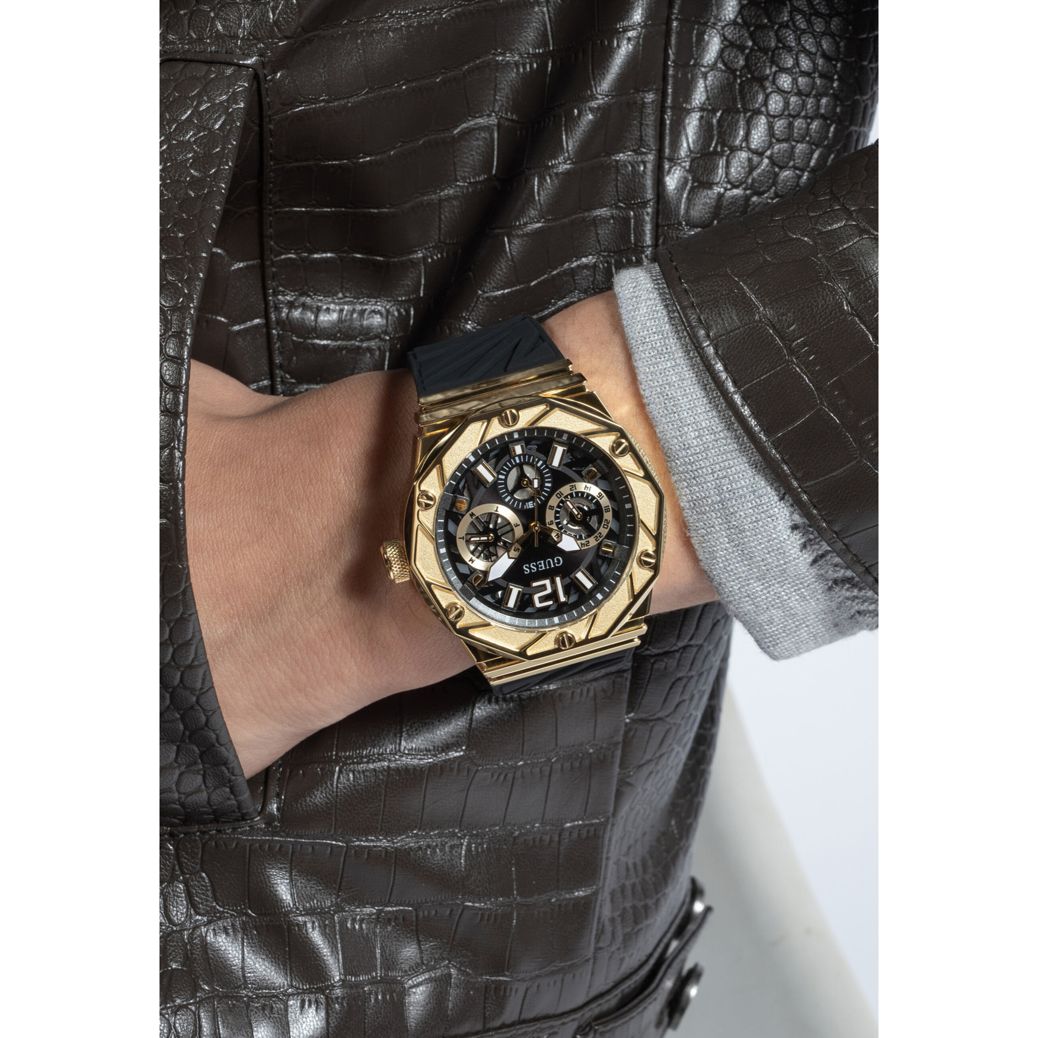 Guess Orologio Analogico Al Quarzo Rival
