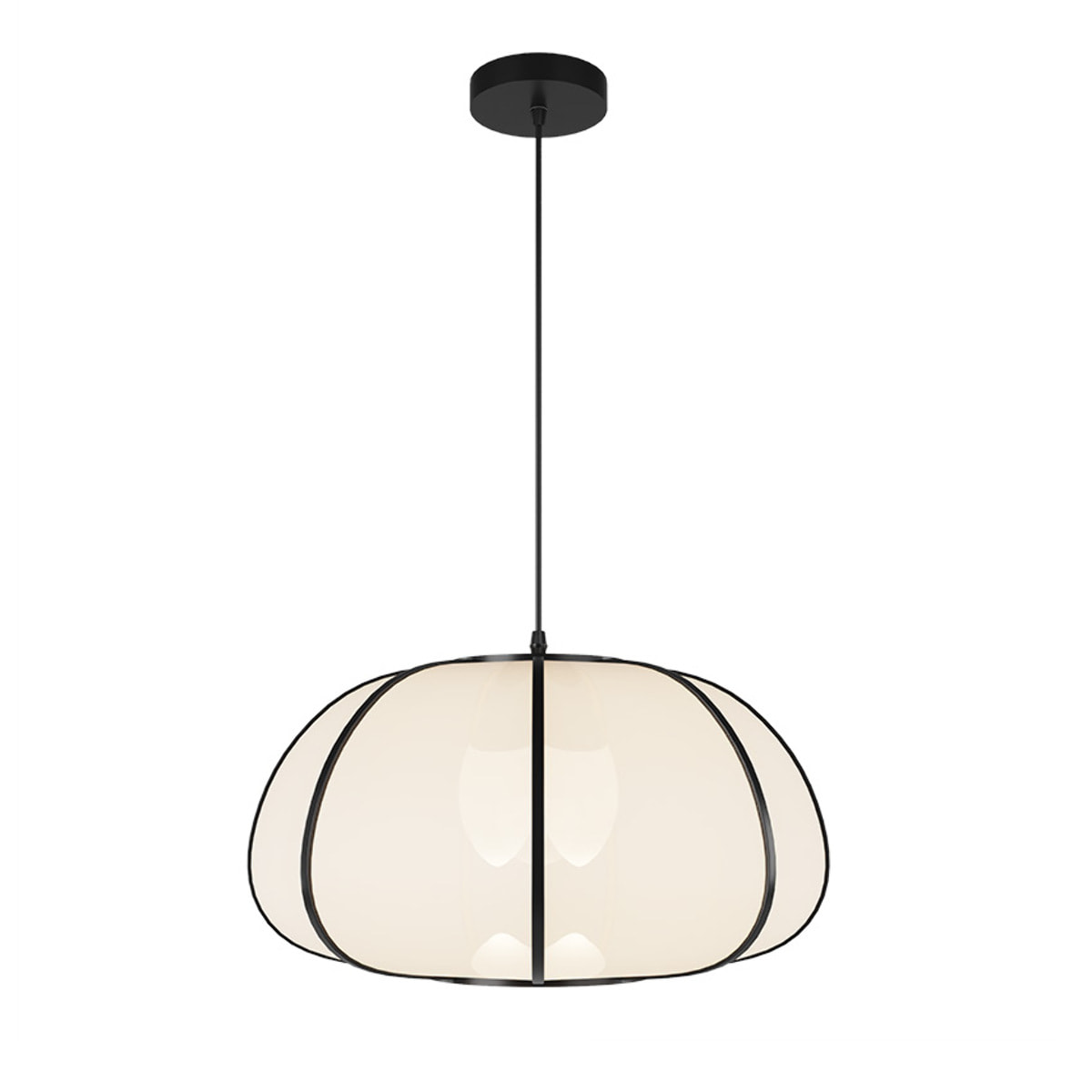 Suspension Hana en bambou noir 38 cm