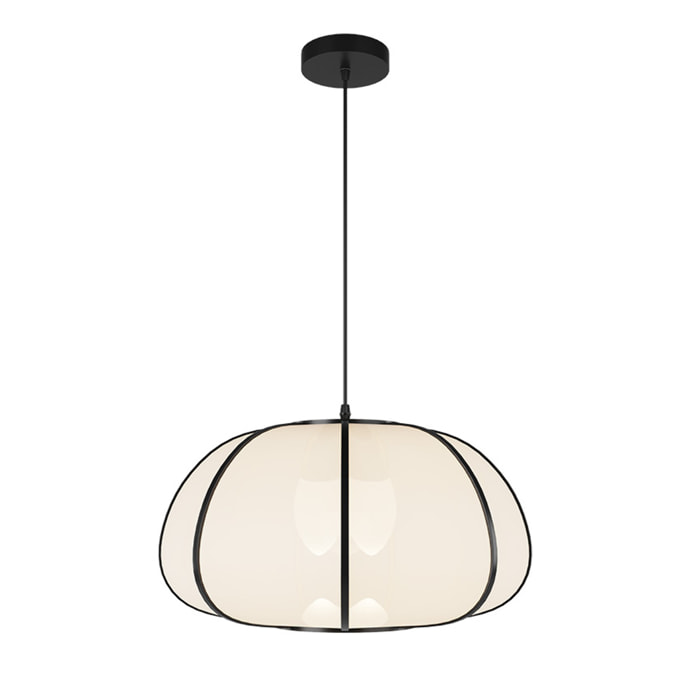 Suspension Hana en bambou noir 38 cm