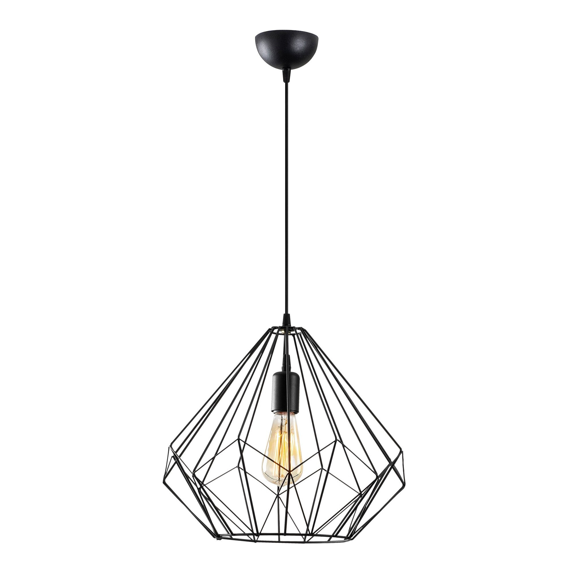 Suspension filaire en fer noir ERIKA