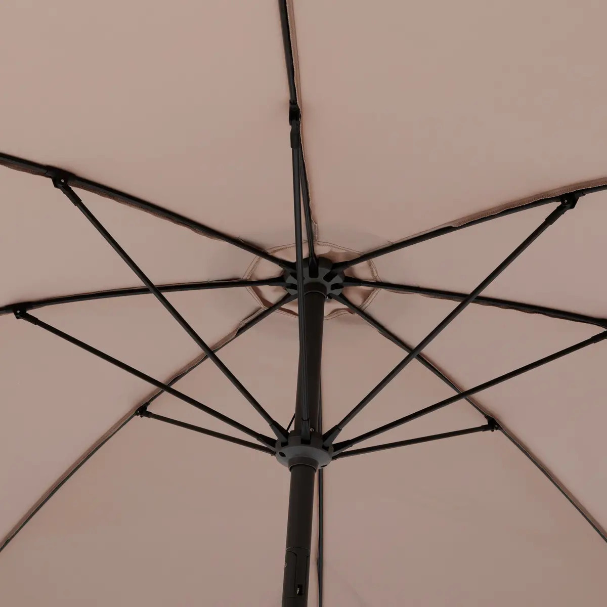 Parasol droit rond Sisko Taupe