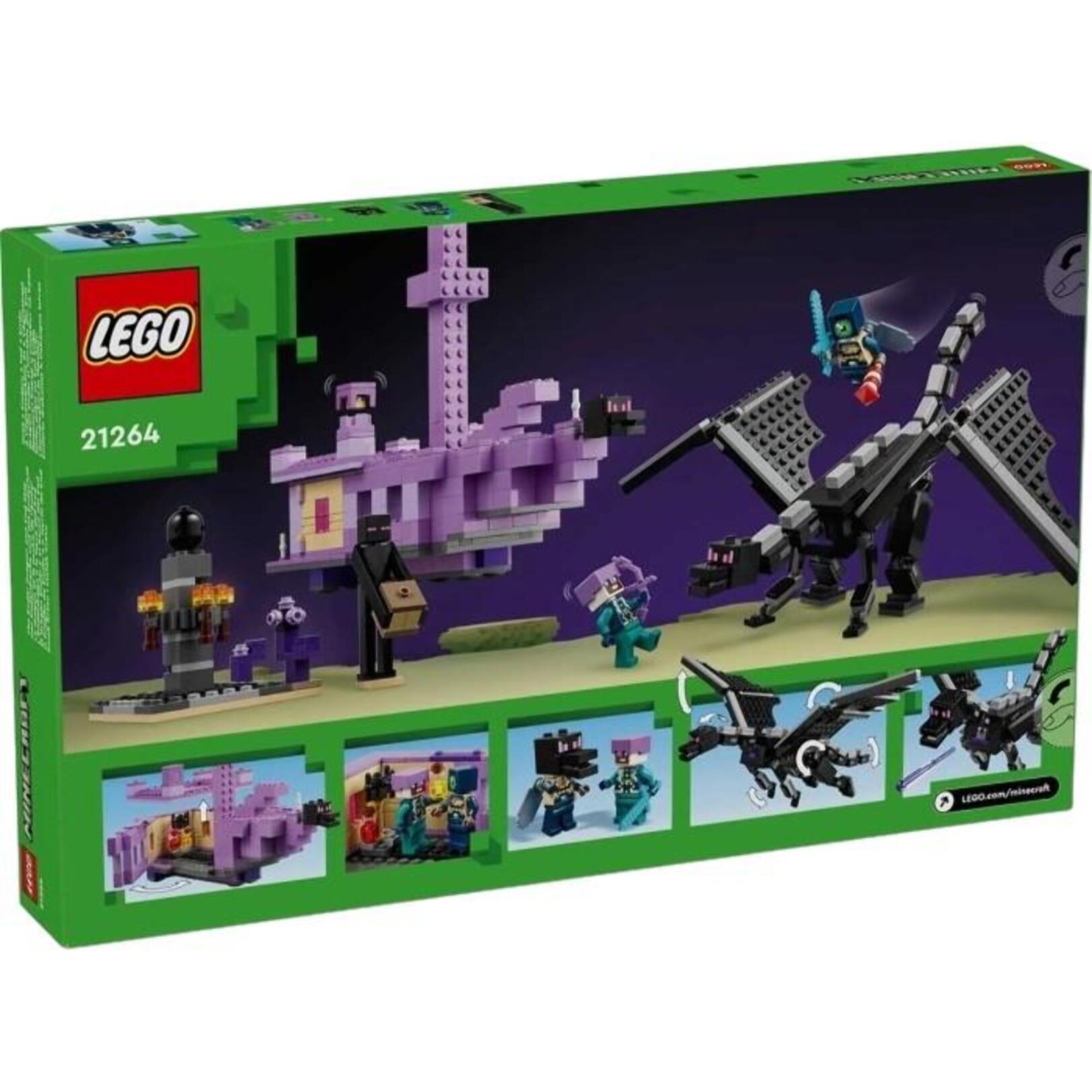 LEGO MINECRAFT 21264 - L'ENDERDRAGO E LA NAVE DELL'END