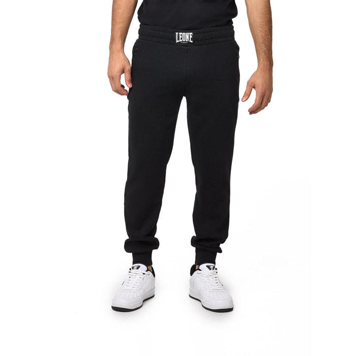 Pantalone sportivo da uomo con tasche con chiusura zip Leone B&W