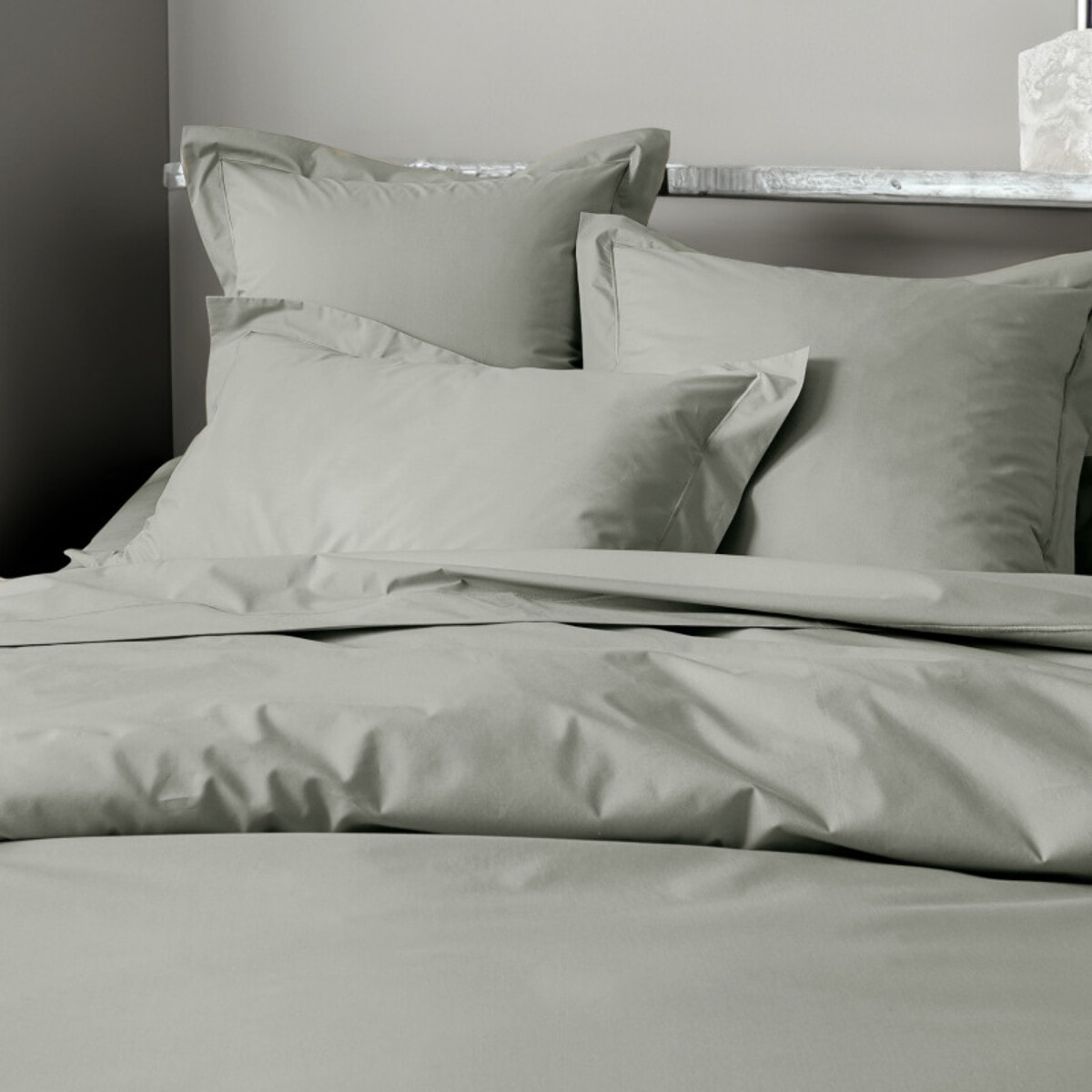 Housse de couette percale de coton peigné "Julian" toutes dimensions Coton Pur