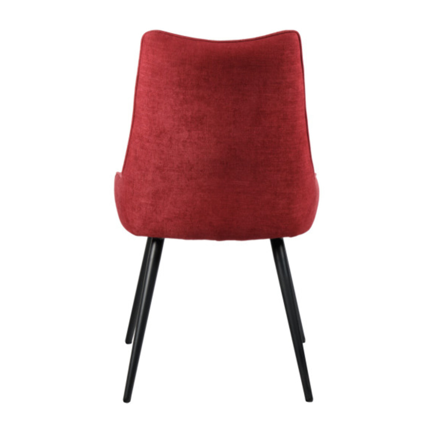 Chaise en tissu avec piétement en métal noir - TIRANA