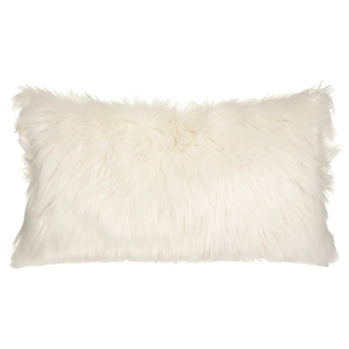 Coussin long "Oslo" - fausse fourrure 35x75 cm