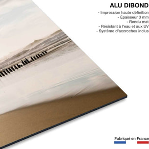 Tableau embruns et nuages à la plage Tableau alu Dibond