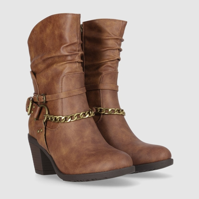 Botines - Cuero - Tacón: 7 cm
