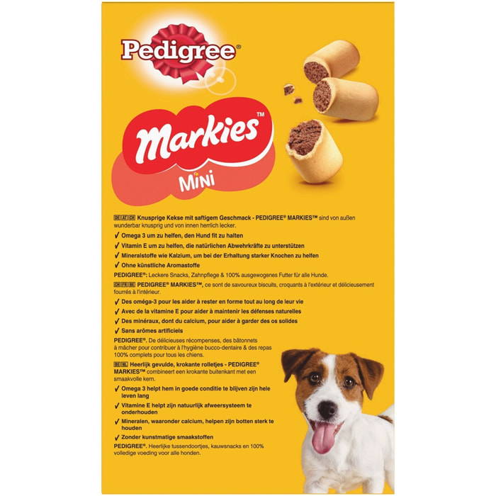 PEDIGREE Markies Mini Biscuits fourrés pour chien 16x500g