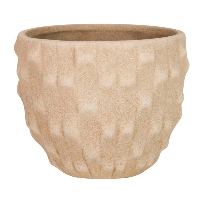 Macetero Cerámica Marrón 20x20x18 Cm