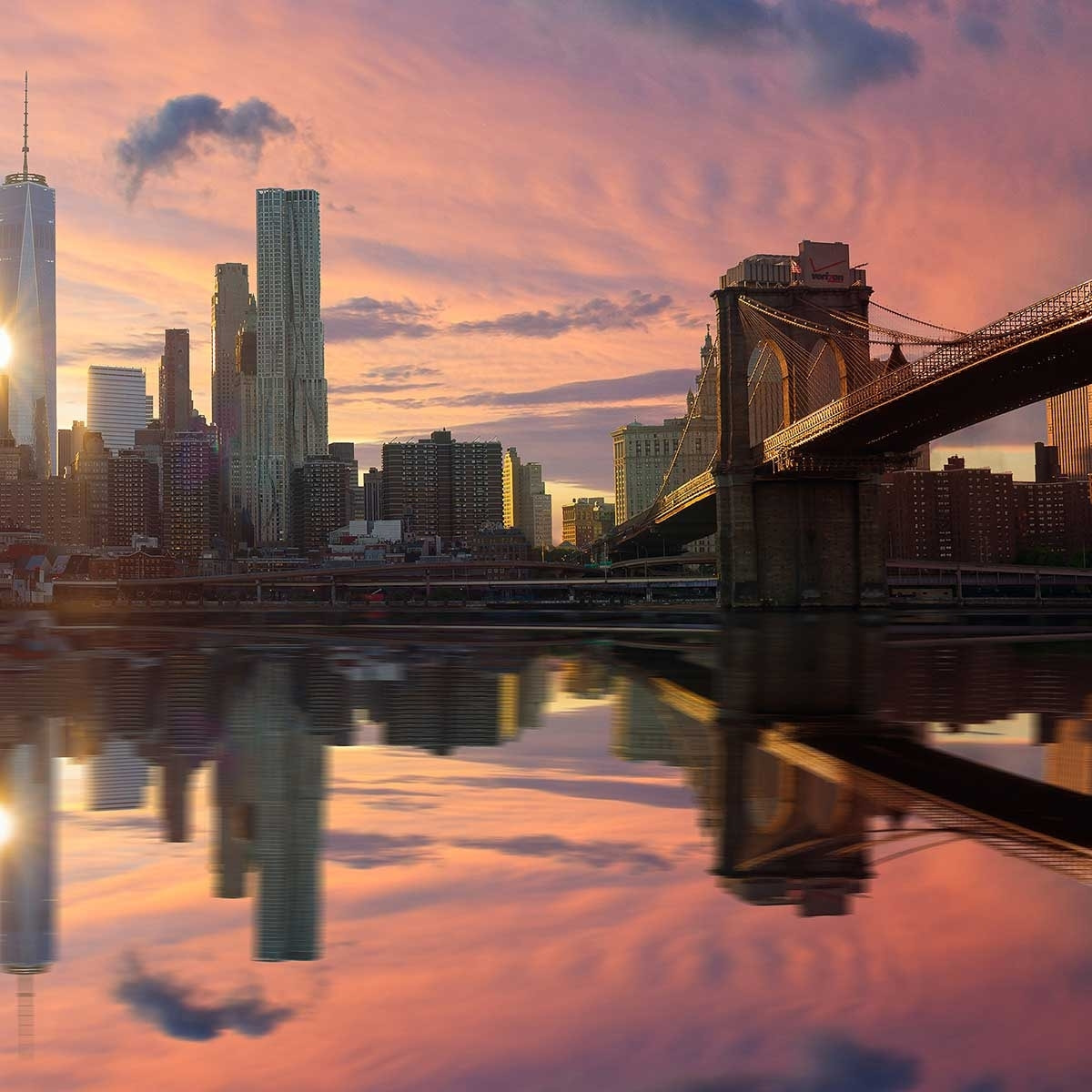 Tableau new york hudson river manhattan Tableau plexiglas