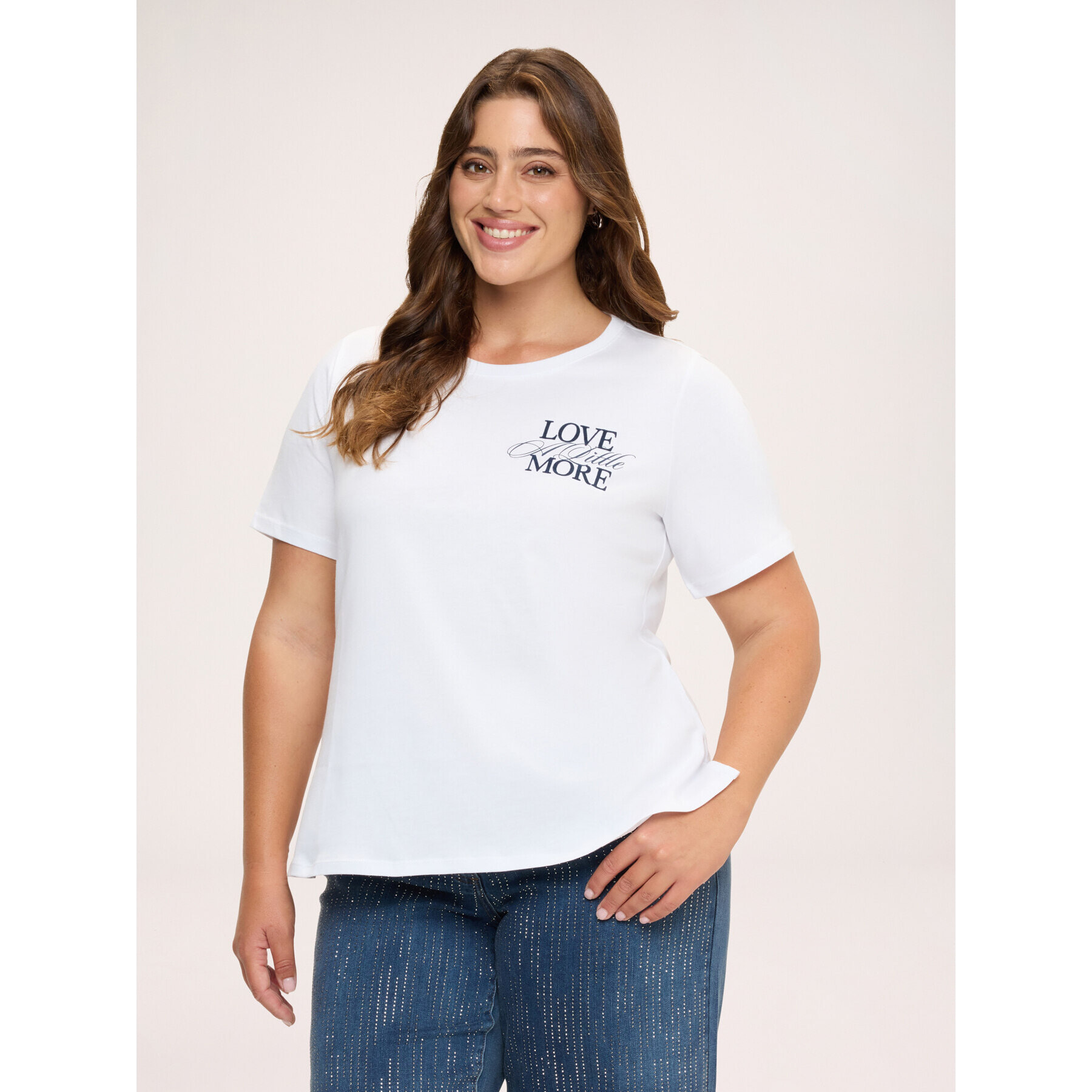 Fiorella Rubino - T-shirt in cotone con scritta - Bianco