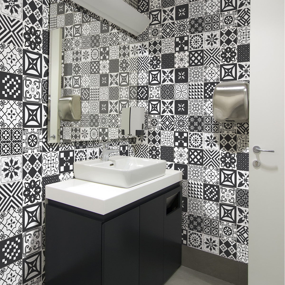 Stickers muraux - Sticker Mural Carrelage adhésif Cuisine Salle de Bain - 60 STICKERS CARRELAGES AZULEJOS SIMONZO