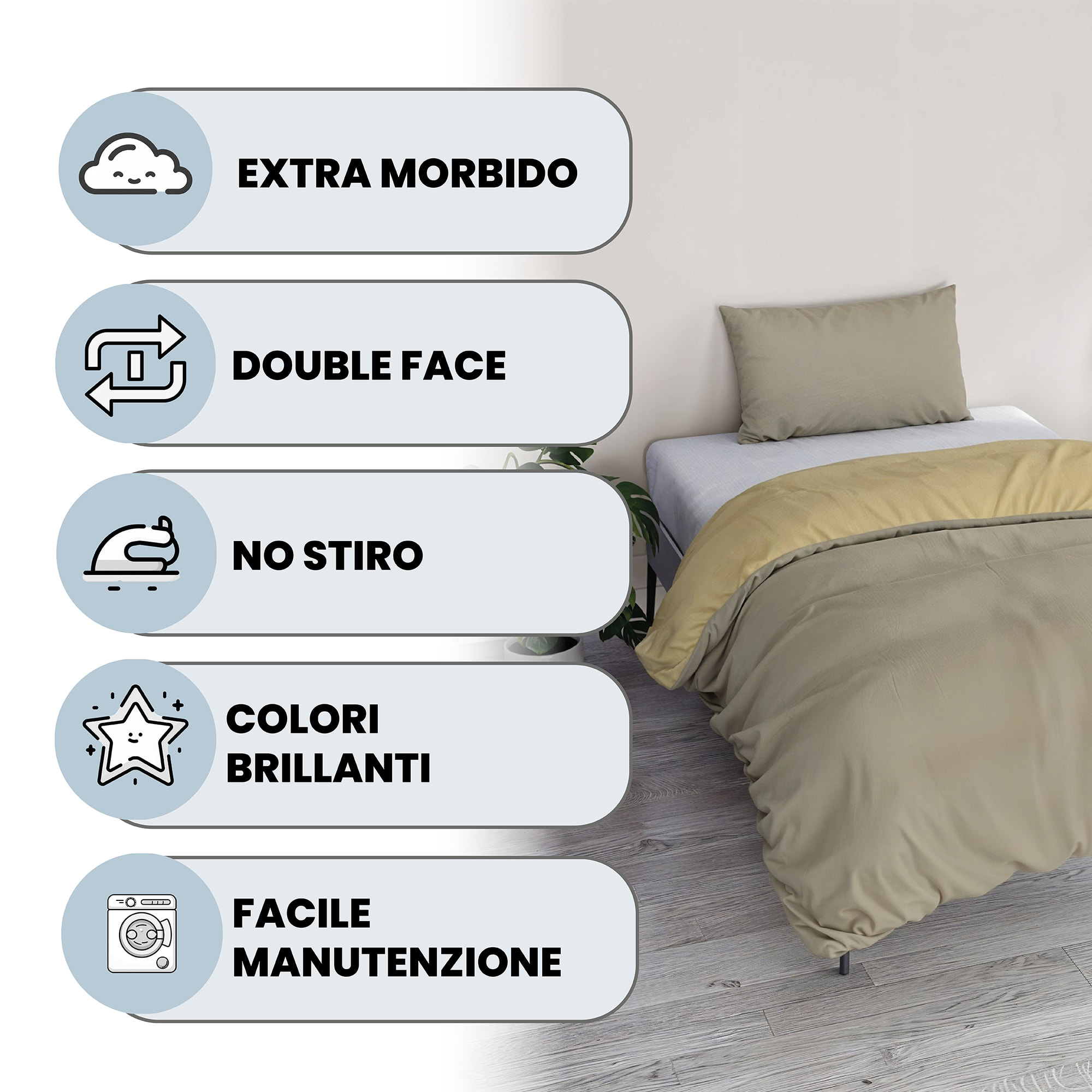 PARURE COPRIPIUMINO VERA SINGOLO