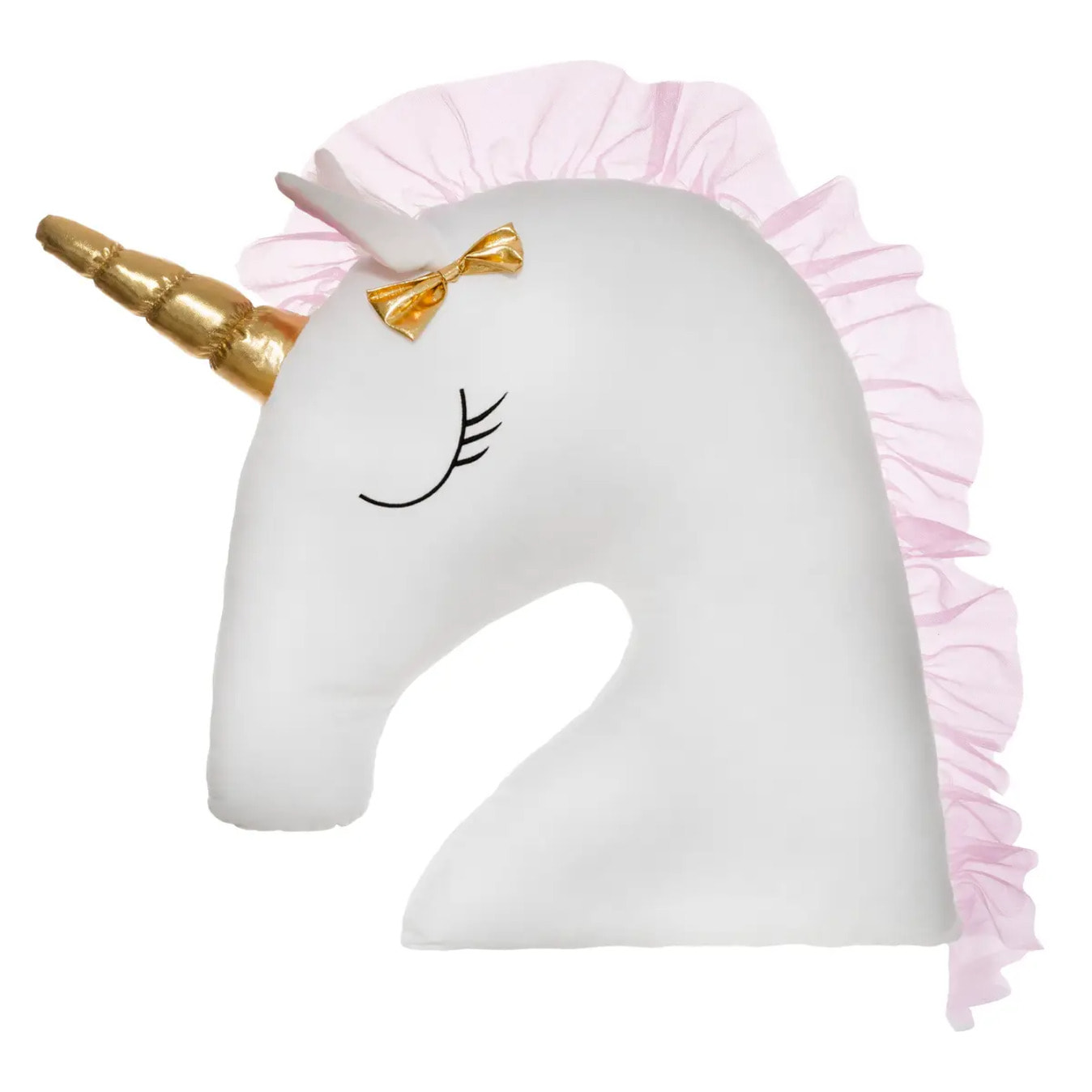 Coussin enfant maxi licorne blanc 55x55cm