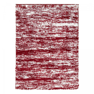 Tapis shaggy tissé motif faux uni HESO