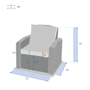 Fauteuil de salon de jardin Polynésia Havane