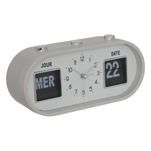 Réveil Edouard crème 20x9,5cm