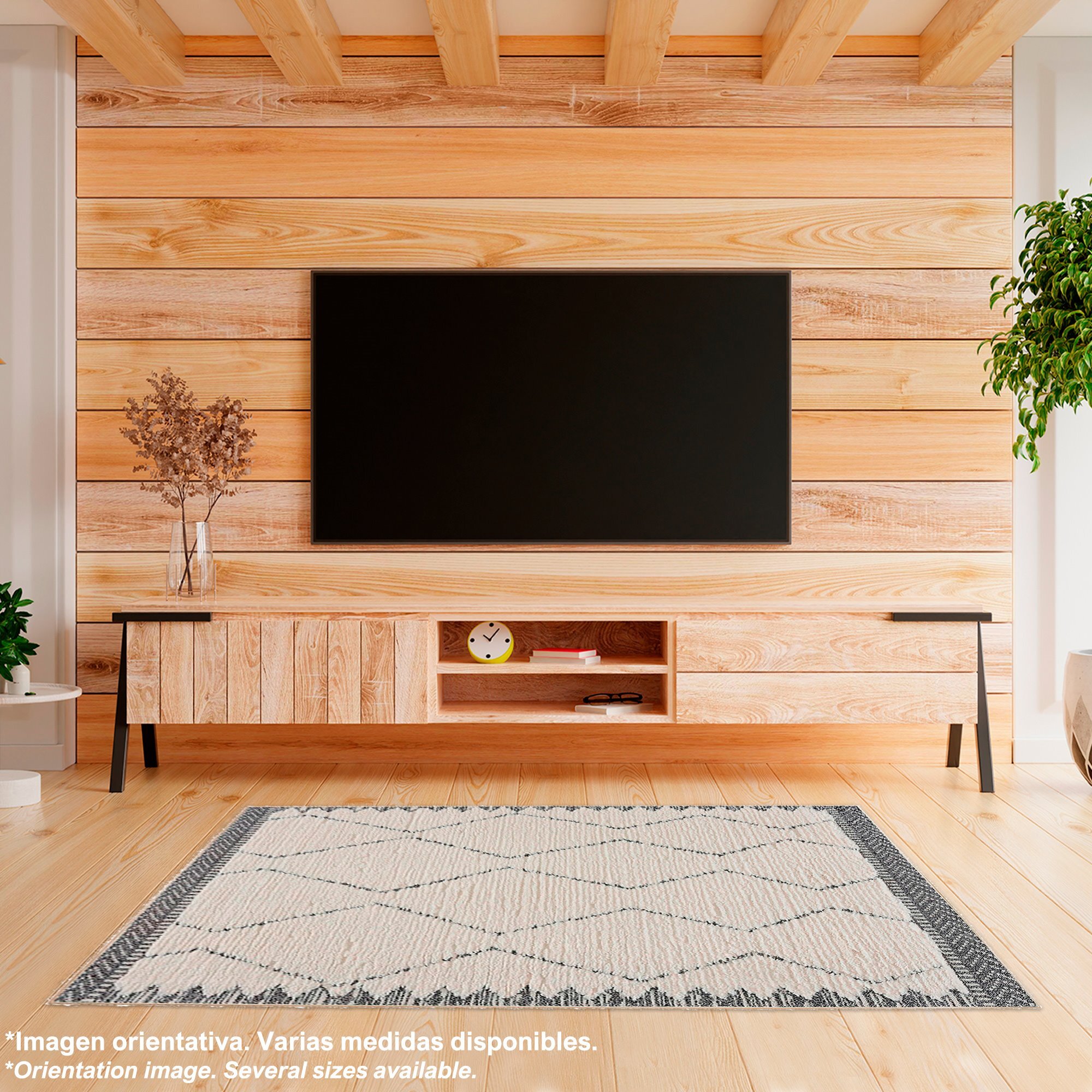 Alfombra de Poliester estampada 80 x 150cm