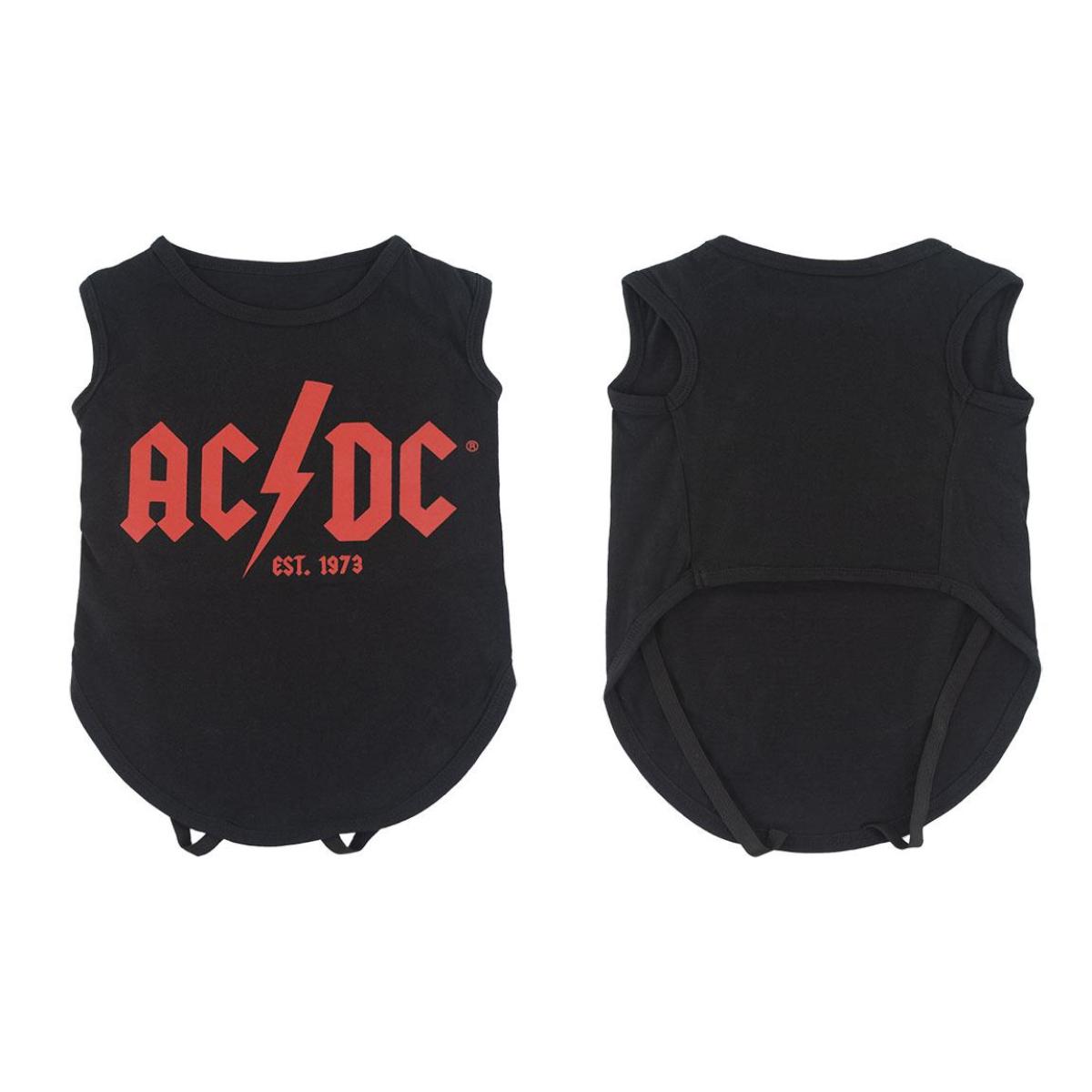 Maglietta per cani AC/DC Taglia XS Fan Pets Multicolor