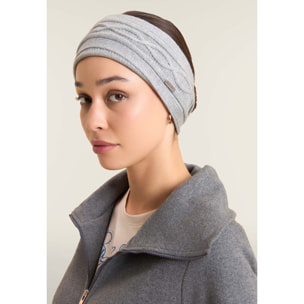 Fascia per capelli invernale con lavorazione a treccia
