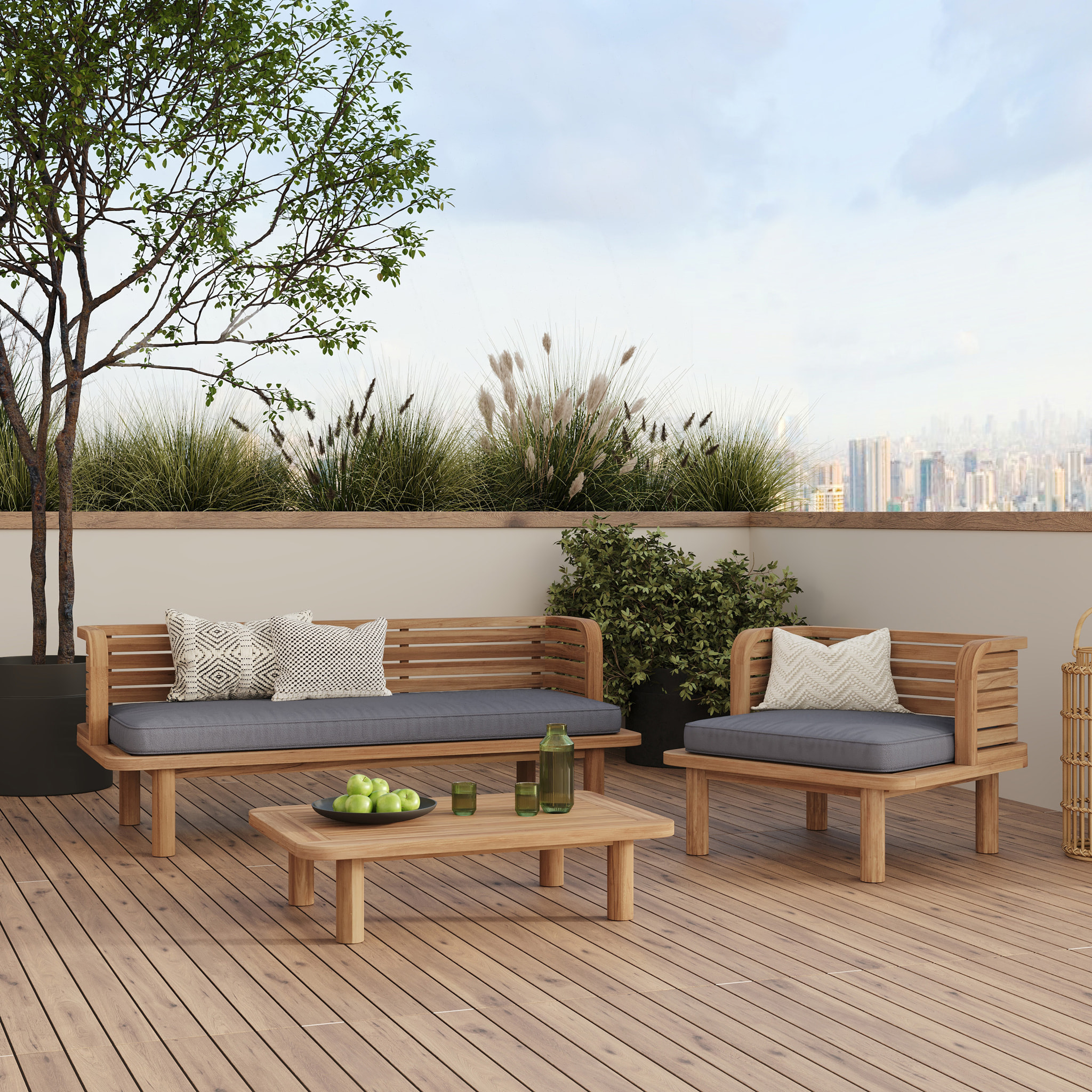 Table basse de jardin en teck - Kilda