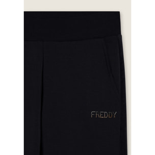 Pantaloni sportivi da donna con inserto in velluto