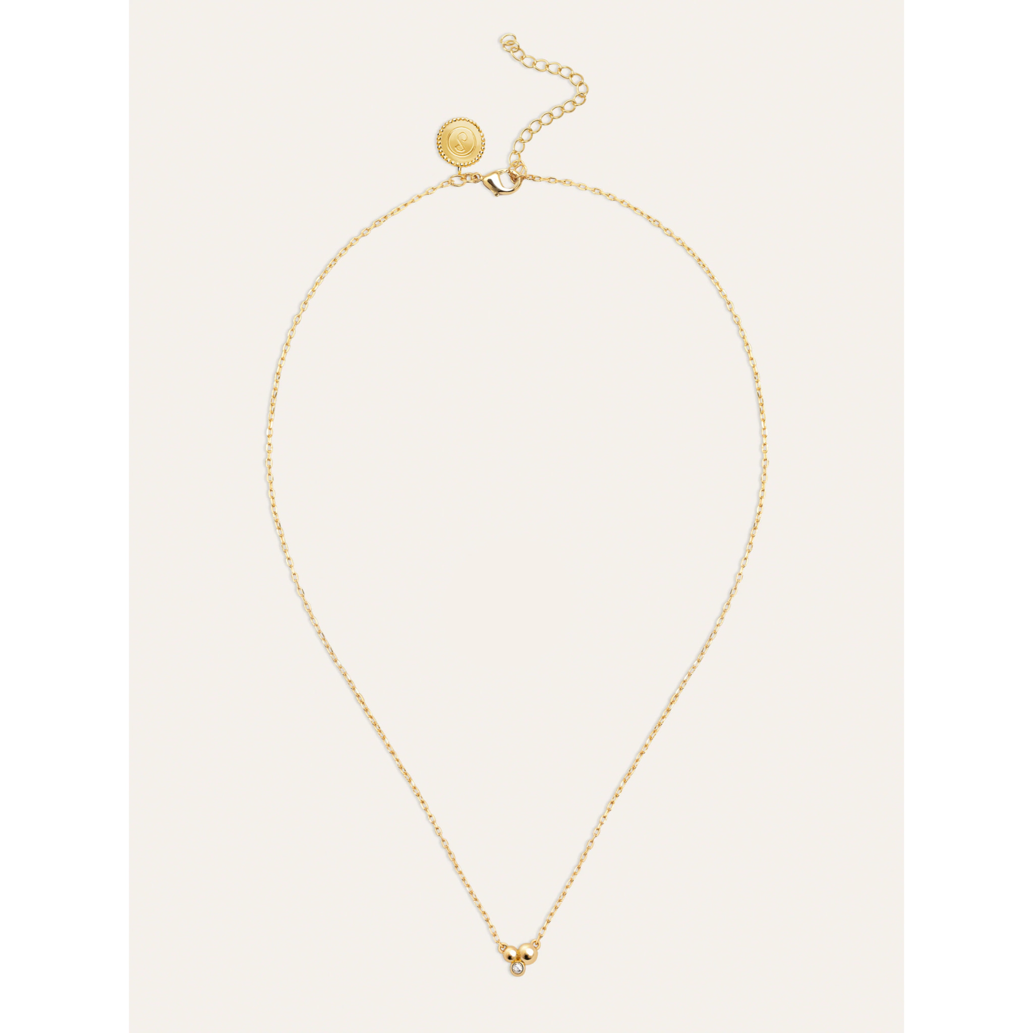 Collar Mini Cava Baño Oro