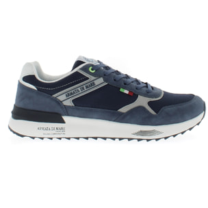 Armata di Mare Scarpe Uomo Sneakers Vintage Running con Soletta Rimovibile in Memory Foam AMU S24N518 Navy