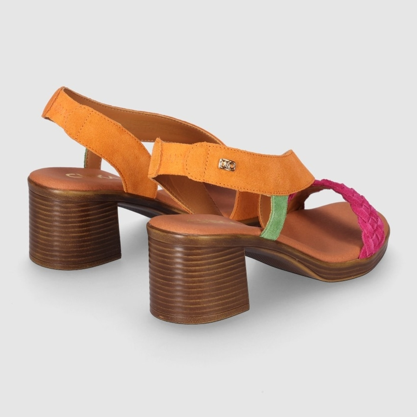 Sandalias de Serraje - Multicolor Multi - Tacón: 6 cm