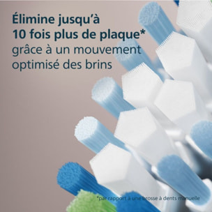 Brossette dentaire PHILIPS Sonicare lot de 4+1 - HX9045/88  black Premium Plaque Defence C3