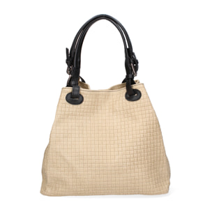 Borsa Shopper da donna In Vera pelle Made in Italy 32x29x17 cm