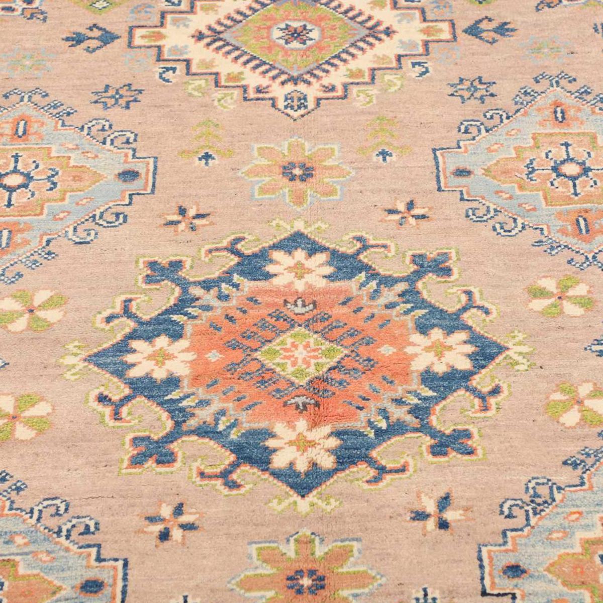 Tapis salon au motif géométrique, noué à la main, INEVOJI