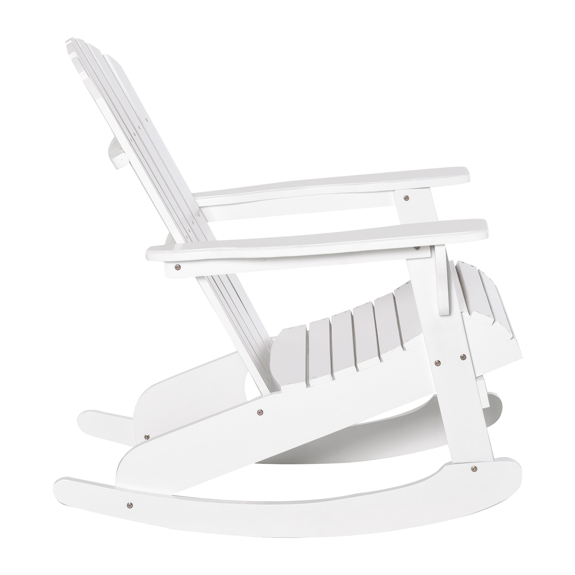 Fauteuil de jardin Adirondack à bascule bois sapin blanc