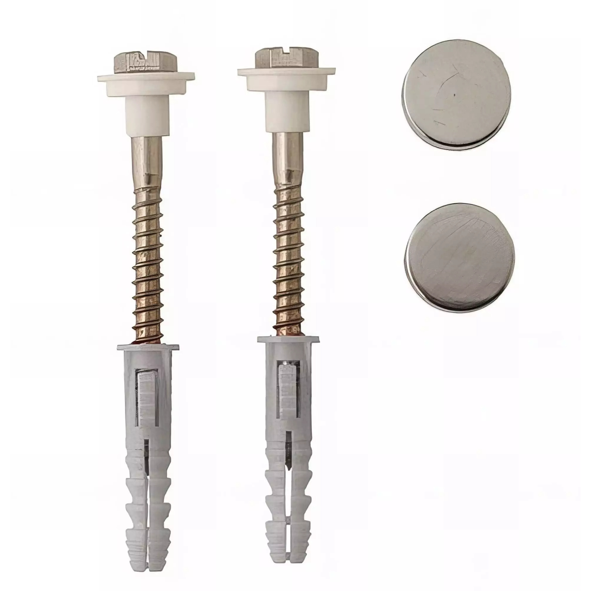 Kit fixation WC/bidet, tête hexagonale fendue - 6 x 70 mm - SCELL-IT - FS60045