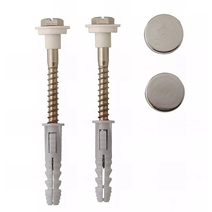Kit fixation WC/bidet, tête hexagonale fendue - 6 x 70 mm - SCELL-IT - FS60045