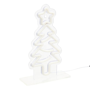 Néon LED sapin changement de couleur H. 30 cm alimentation USB