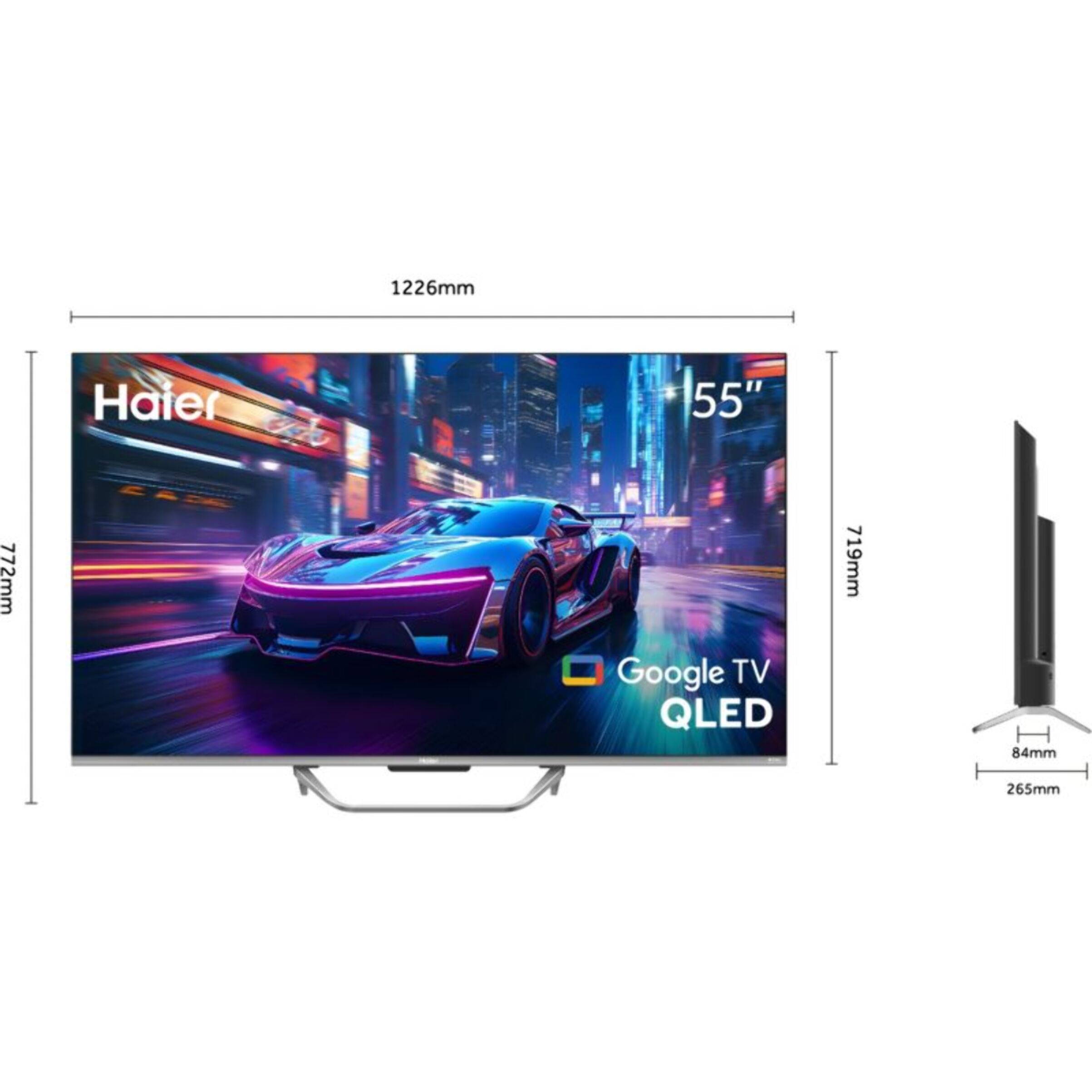 TV QLED HAIER H55Q80FUX (2026) 55" (140 cm)