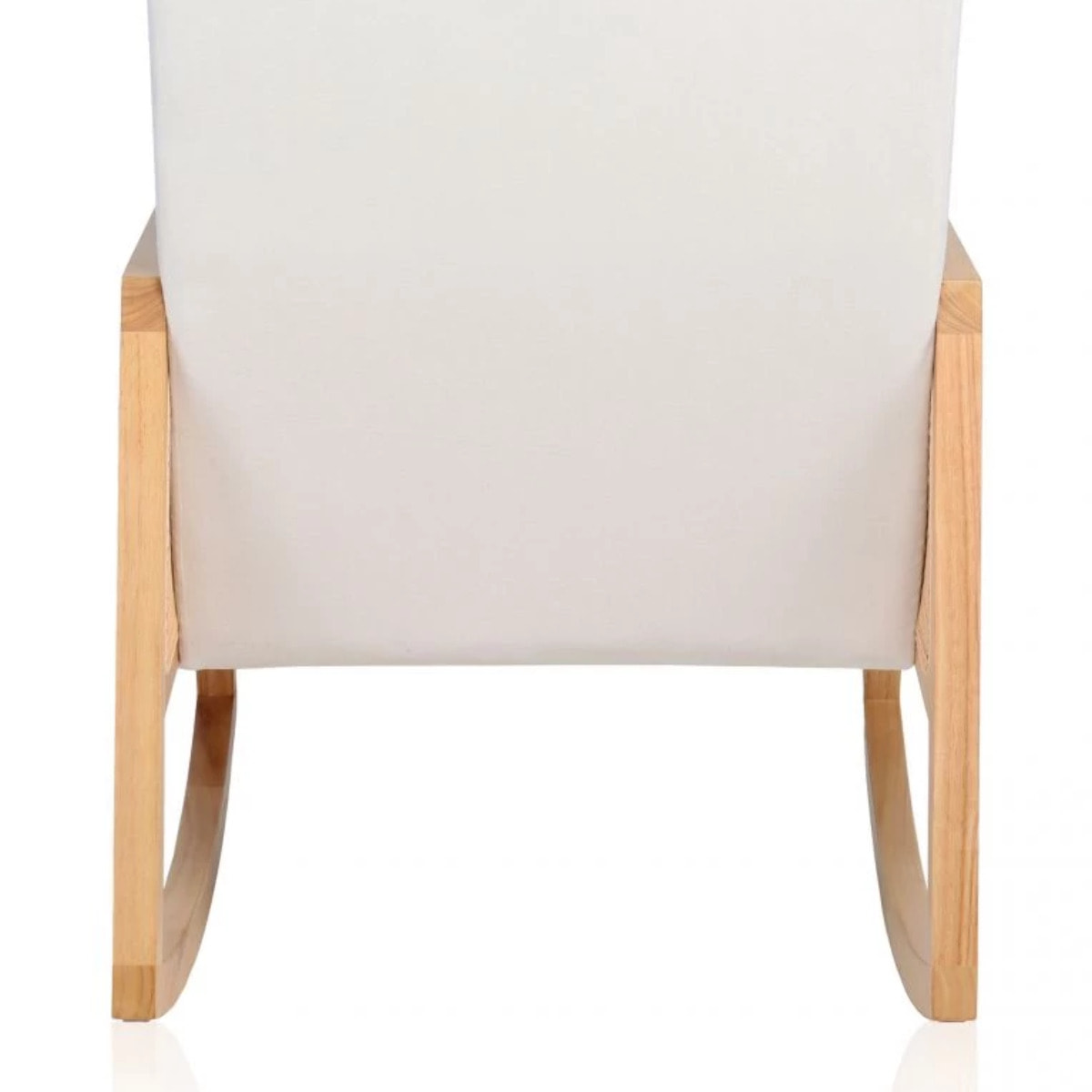 Butaca Mecedora Ember Crema - Ratán