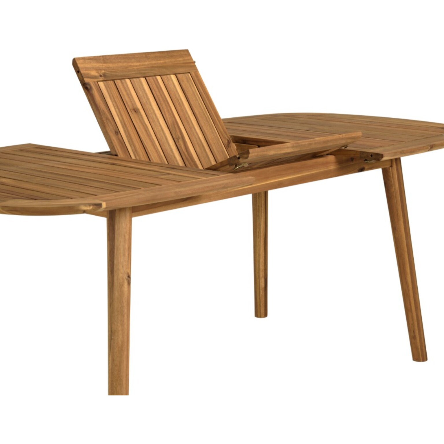 VICK - Table de jardin extensible en acacia huilé 150/200x100cm