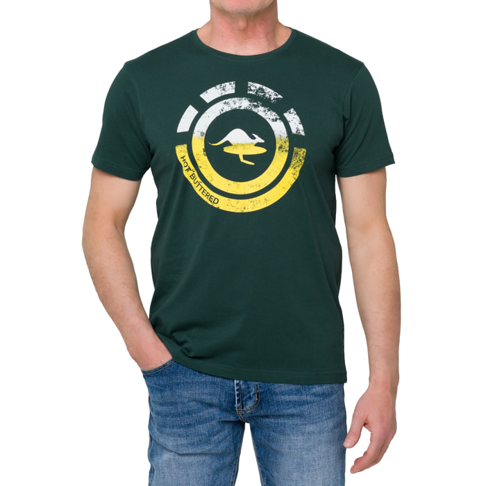 T-shirt in cotone 150 gr Hot Buttered Nahua Verde
