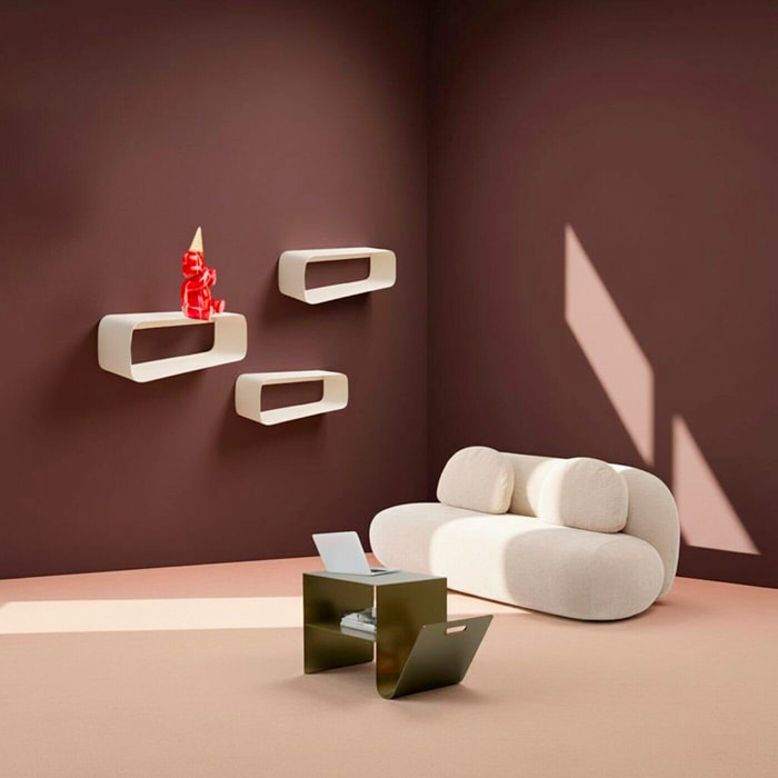 Étagère murale Lounge 58cm crème Kare Design