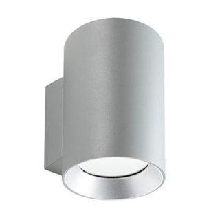 Show - Applique Cilindrico Da Parete A Led 10W A Luce Singola Fredda Colore Alluminio